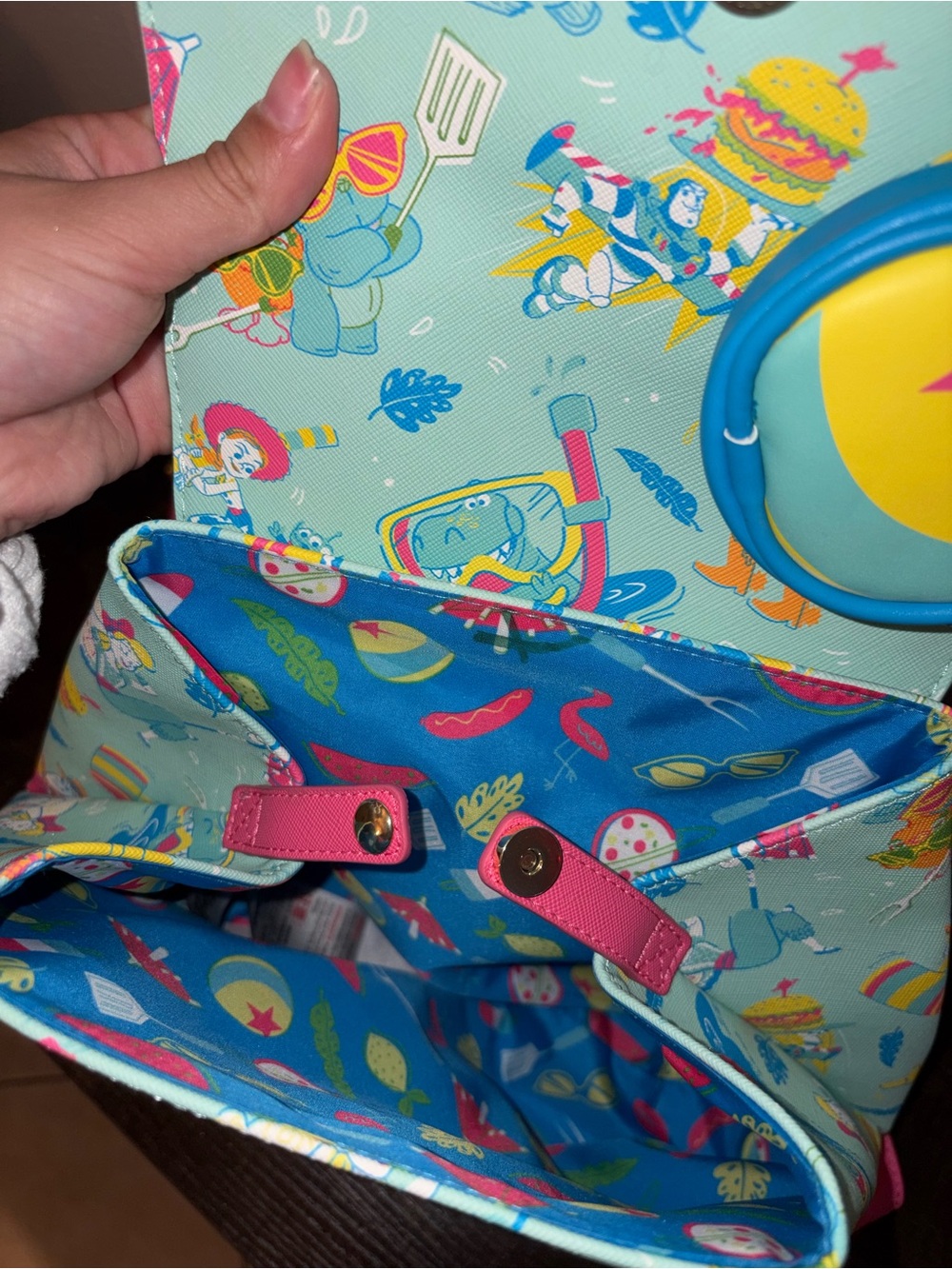 Disney Parks Loungefly Toy Story 4 Backpack + Pixar Ball Coin Purse - Picture 2 of 2